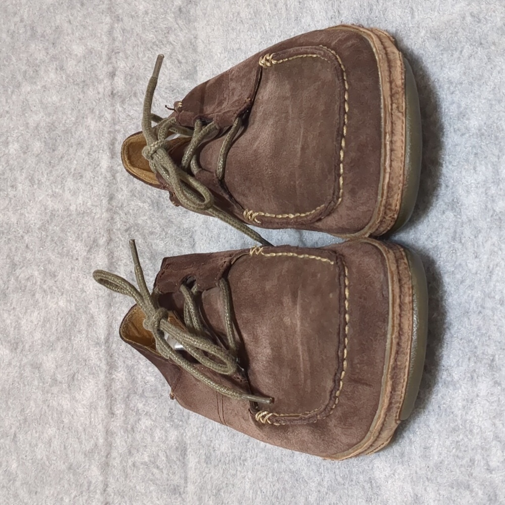 Olukai Ohana Lace-up Oxford Suede Brown Shoes Size 9 - Picture 2 of 10